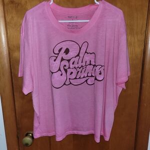 Torrid Cropped "Palm Springs" T-shirt